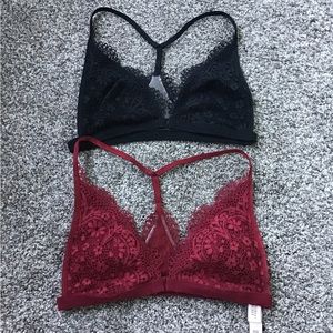 Body by victoria Bralette set of 2 size XS